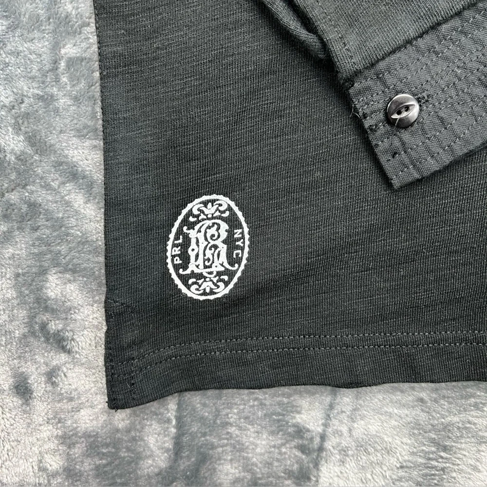 Vintage Polo By Ralph Laurel 67 100% Cotton Long‎ Sleeve Shirt Men’s L Black EUC